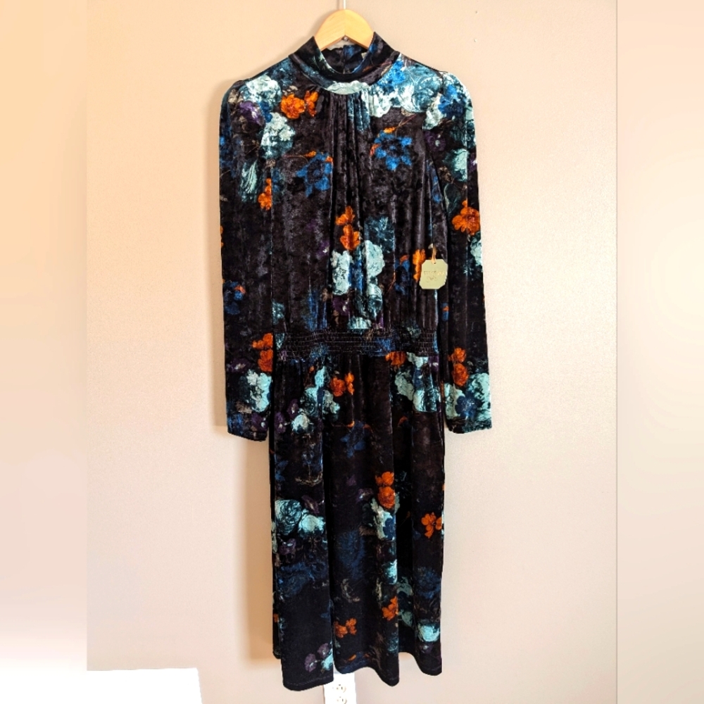 Ryegrass Floral Velvet Dress NWT Size XXL